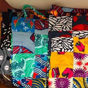 Zuri Patchwork Tote Bag- Bundle of 4